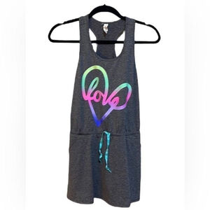 Ideology dark gray casual dress with interior shorts Women’s Size XL